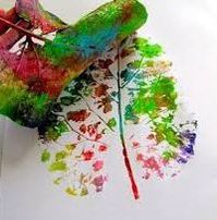 Colourful Leaf Print Picture